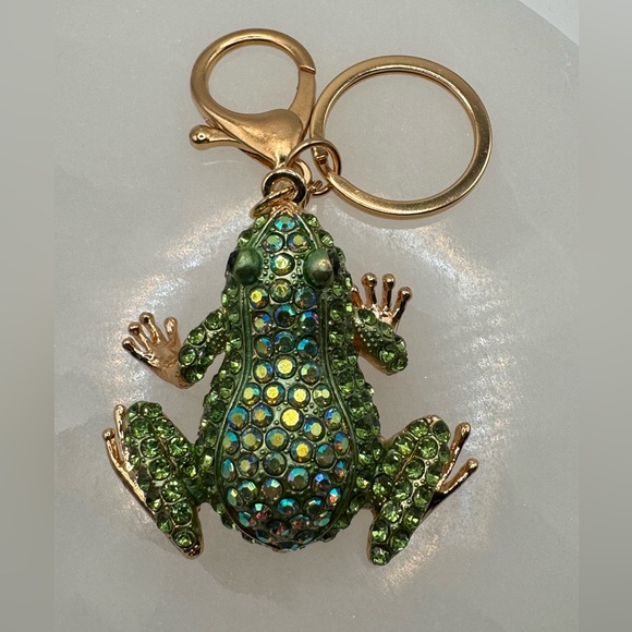 3/$20 Sparkly Whimsical Frog Keychain - Picture 4 of 9
